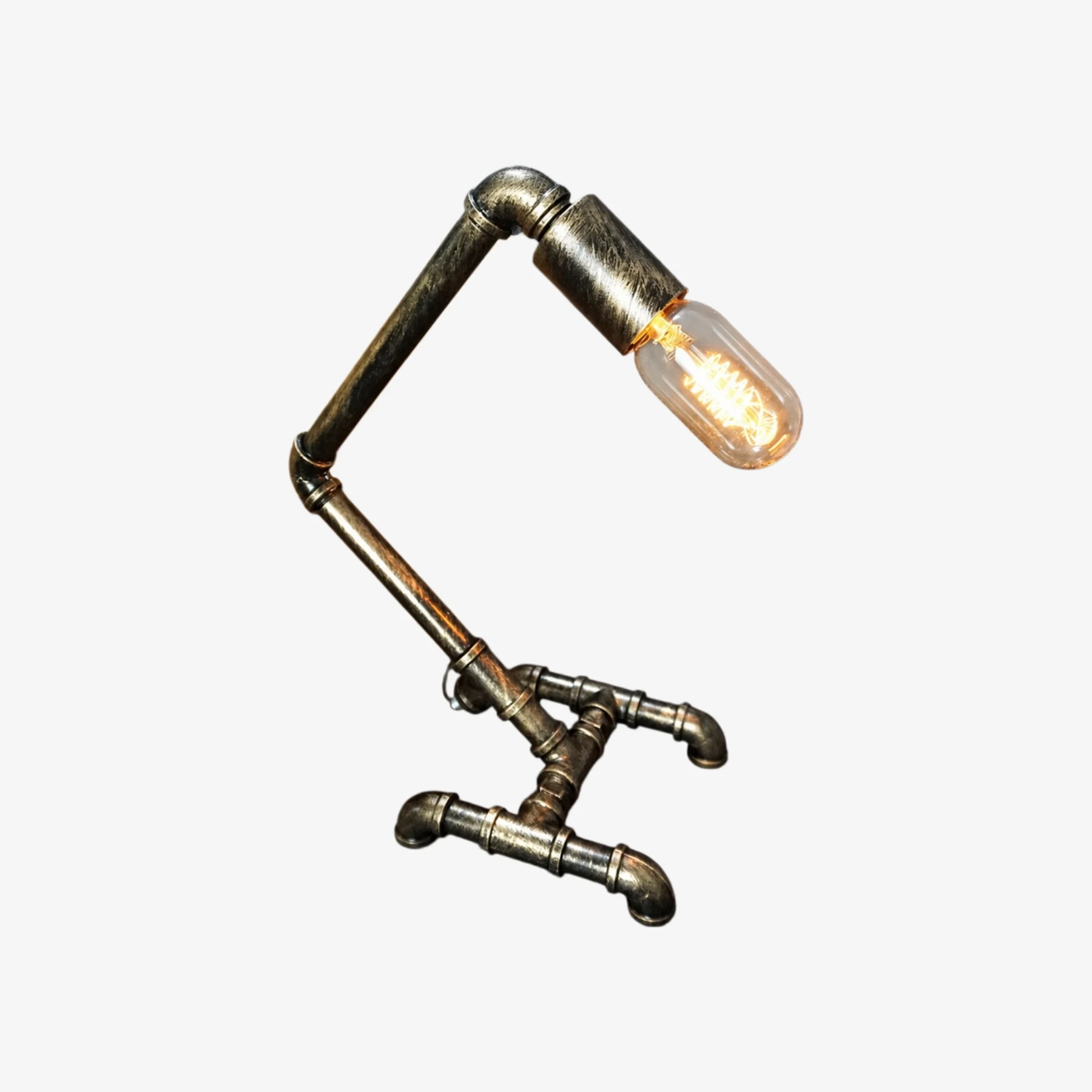 Ora retro industrial pipe table lamp