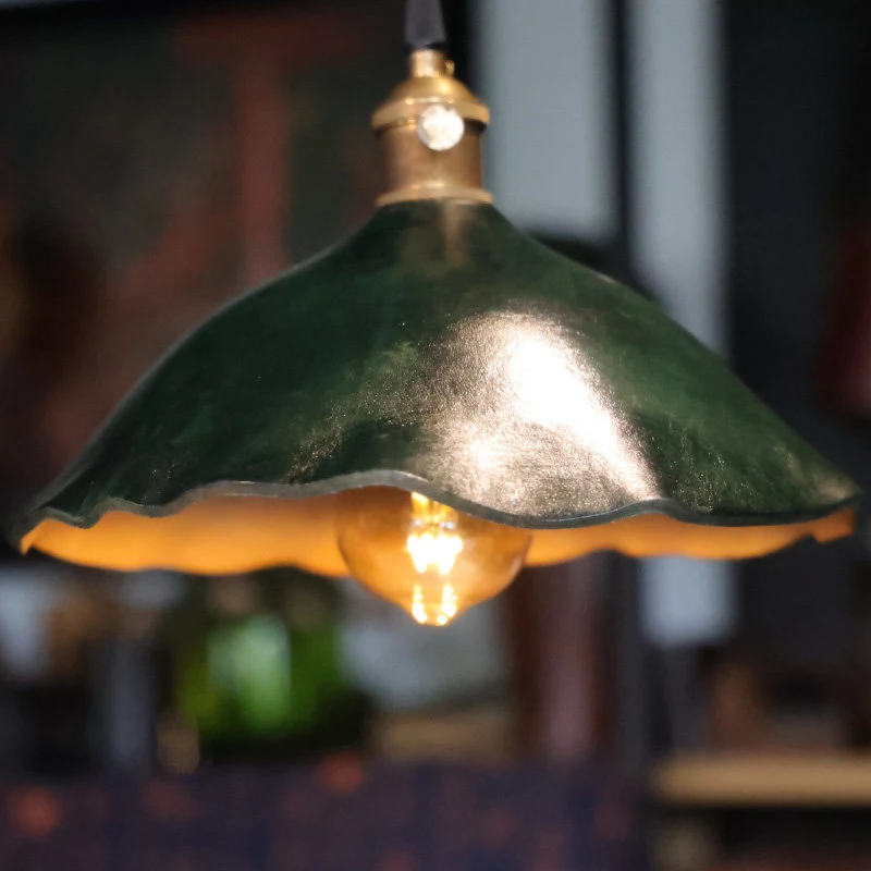 Pendant shade underside detail