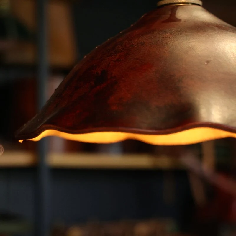 Pendant cord and canopy detail