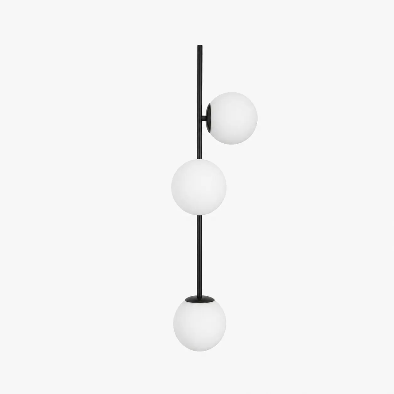 Black right-facing wall sconce